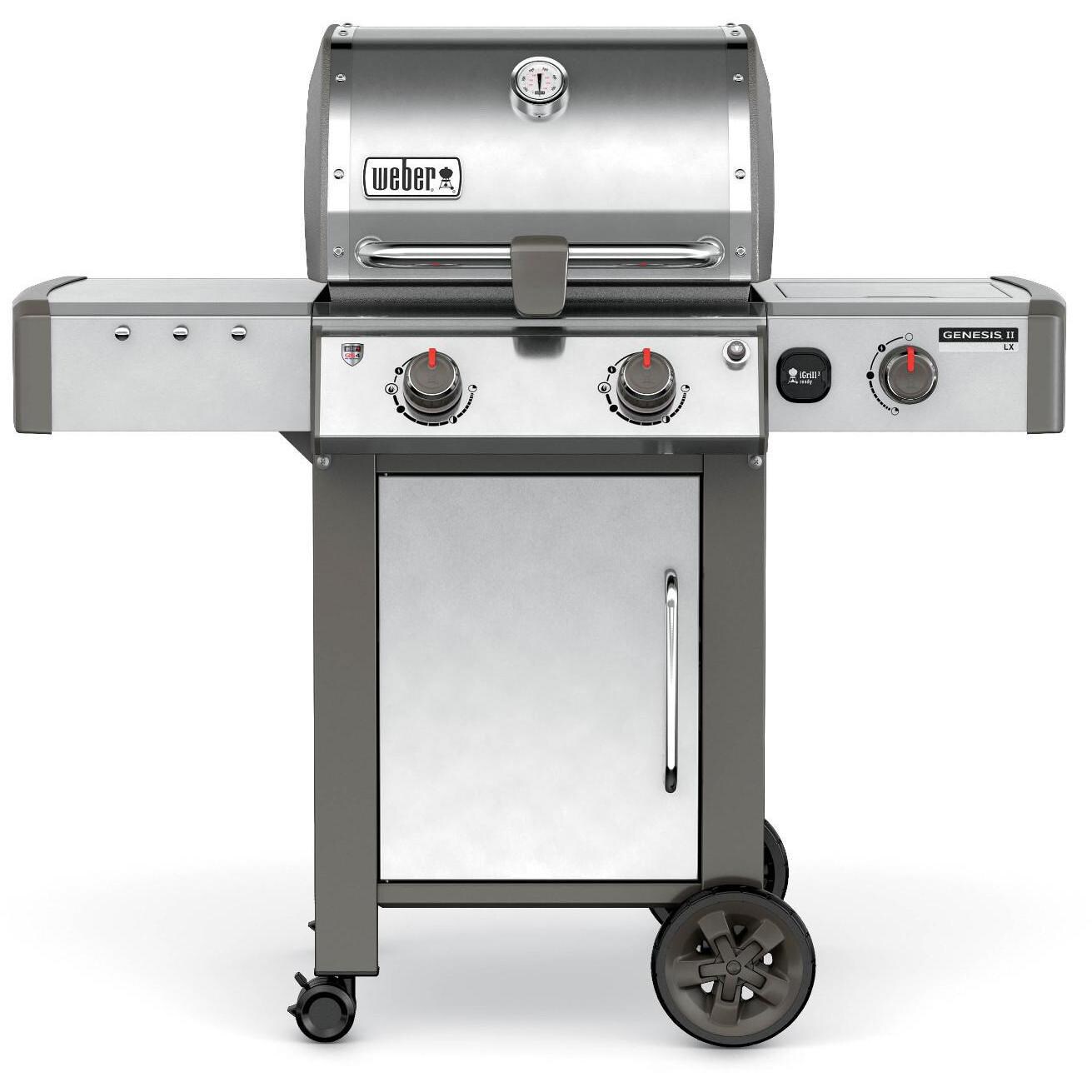 Weber Genesis II LX S-240 Natural Gas Grill With Side Burner - Stainless Steel - 65004001