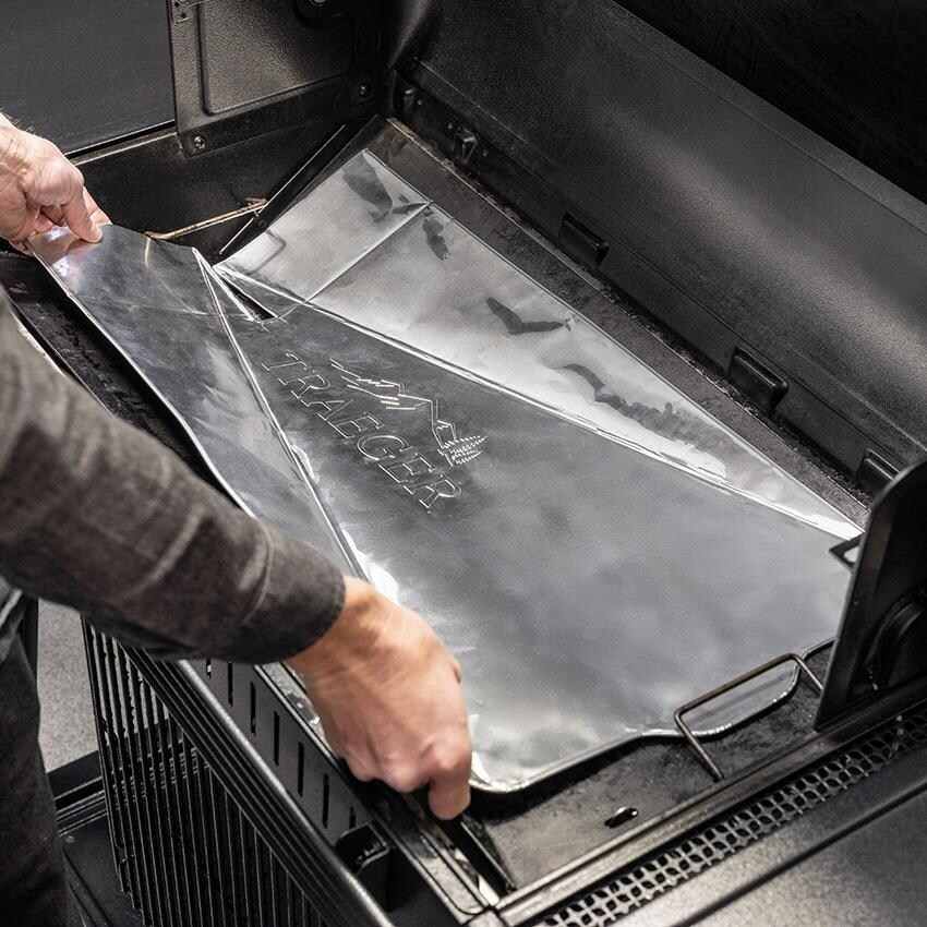 Traeger BAC818 Drip Tray Liners Woodridge Series Pro 34 - 5 Pack - Lifestyle