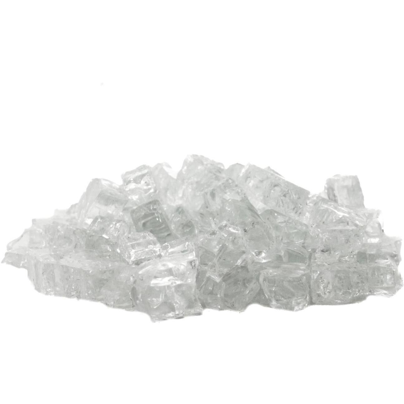 BBQGuys Signature Series 1/2-Inch Diamond Clear Non-Reflective Fire Glass thumbnail