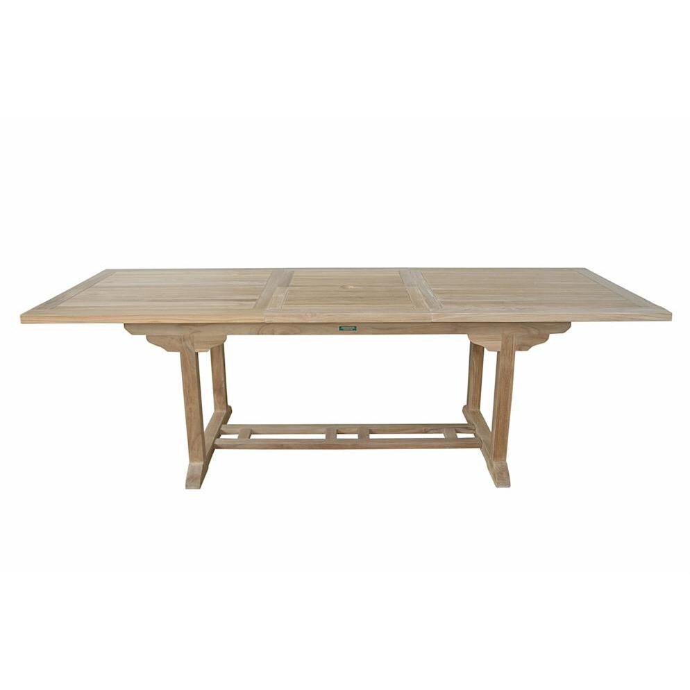 Anderson Teak Bahama 94 X 35 Inch Teak Patio Dining Table - With Extension thumbnail