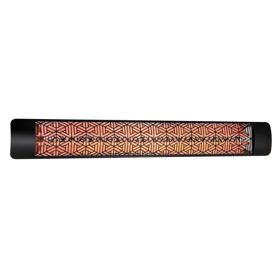 Eurofase Mason Series 61-Inch 6000 Watt Dual Element 208V Electric Infrared Patio Heater In Black - EF60208B3
