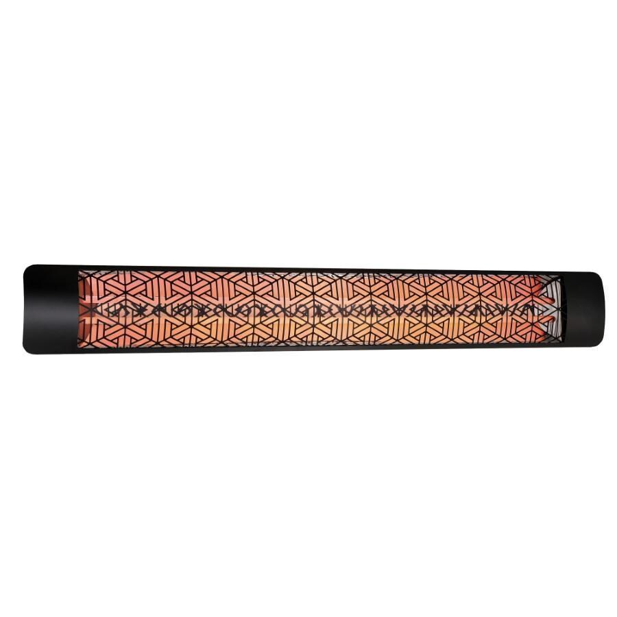 Eurofase EF60208B3 Mason Series 61-Inch 6000 Watt Dual Element 208V Electric Infrared Patio Heater In Black - White Background thumbnail