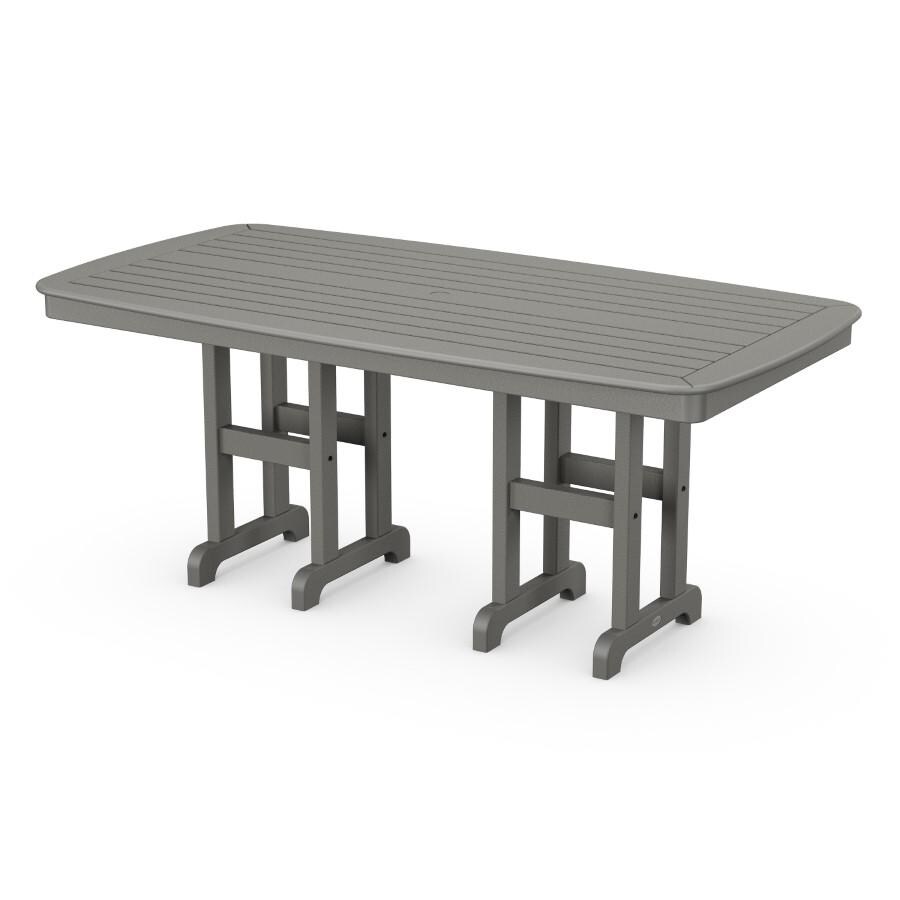 POLYWOOD Nautical 37" x 72" Dining Table in Slate Grey thumbnail