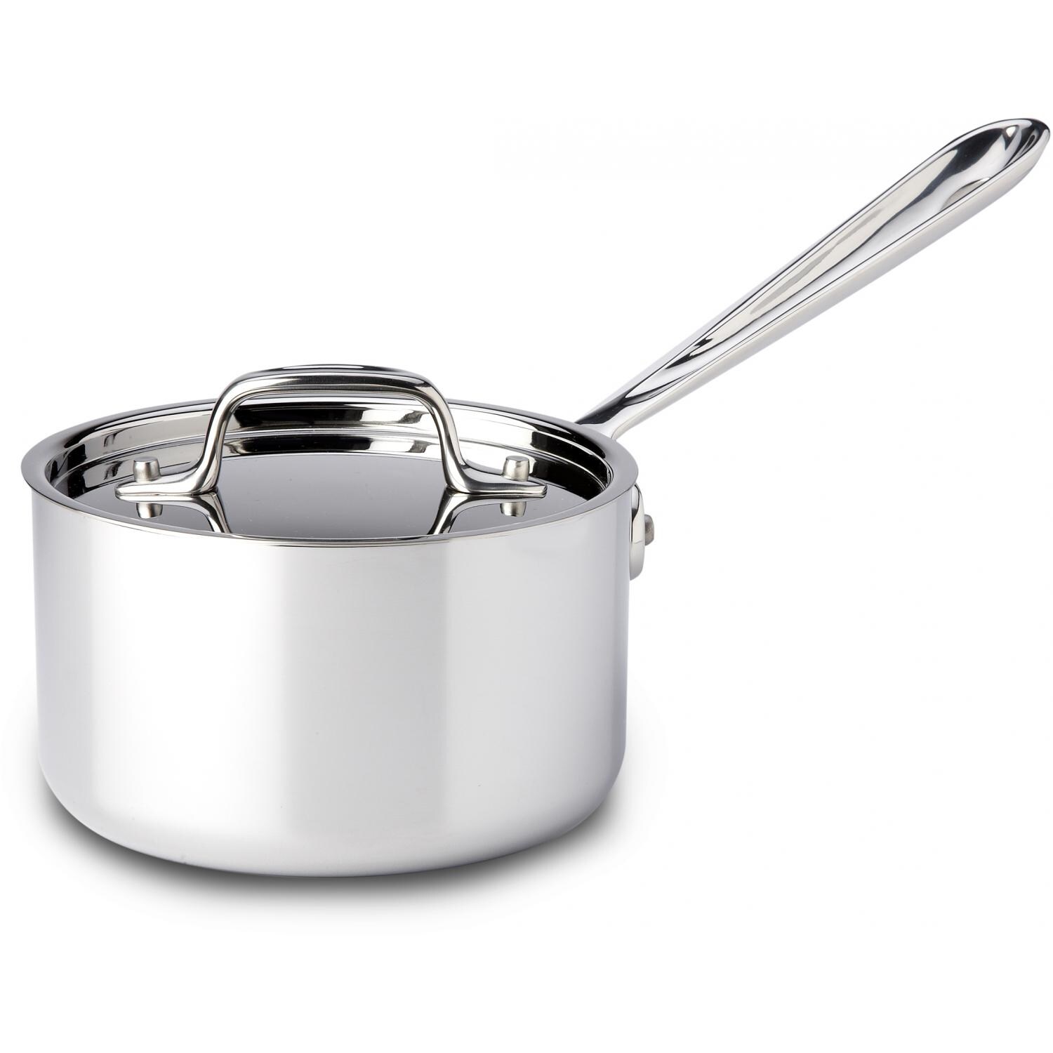 All-Clad Stainless 1.5-Quart Sauce Pan With Lid thumbnail