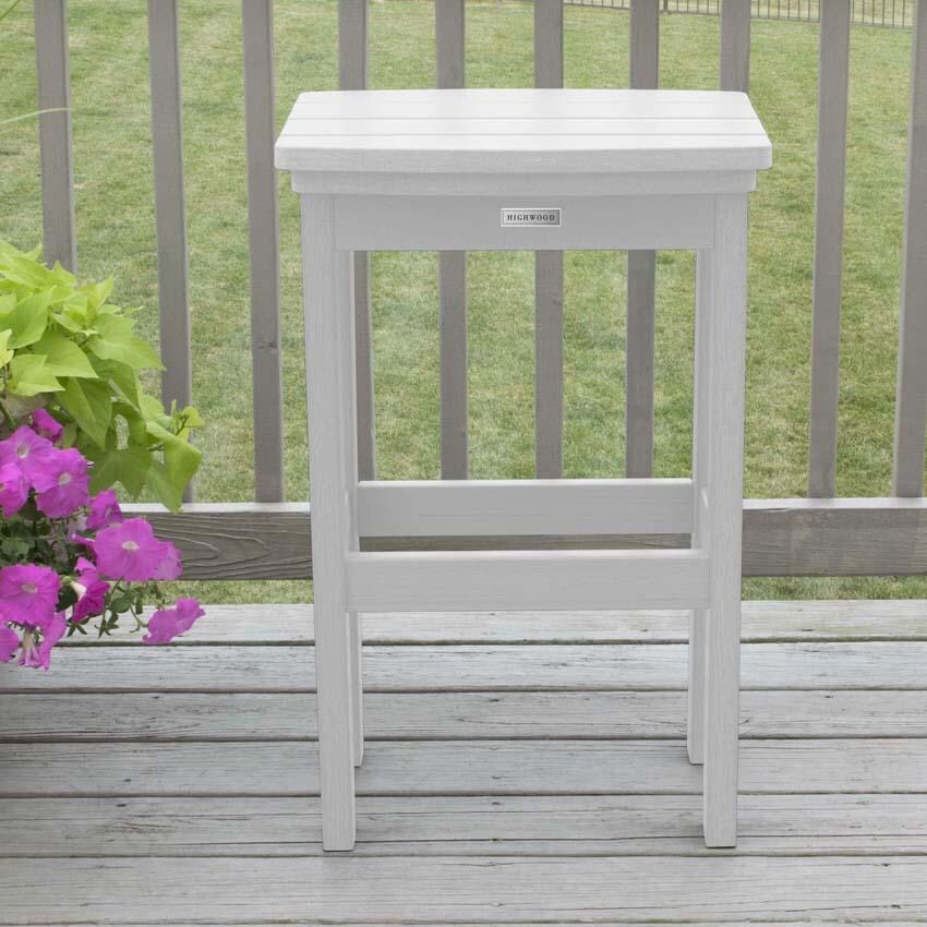 Hart Lane Polyresin Bar Stool in White By Lakeview Outdoor Designs - Lifestyle thumbnail