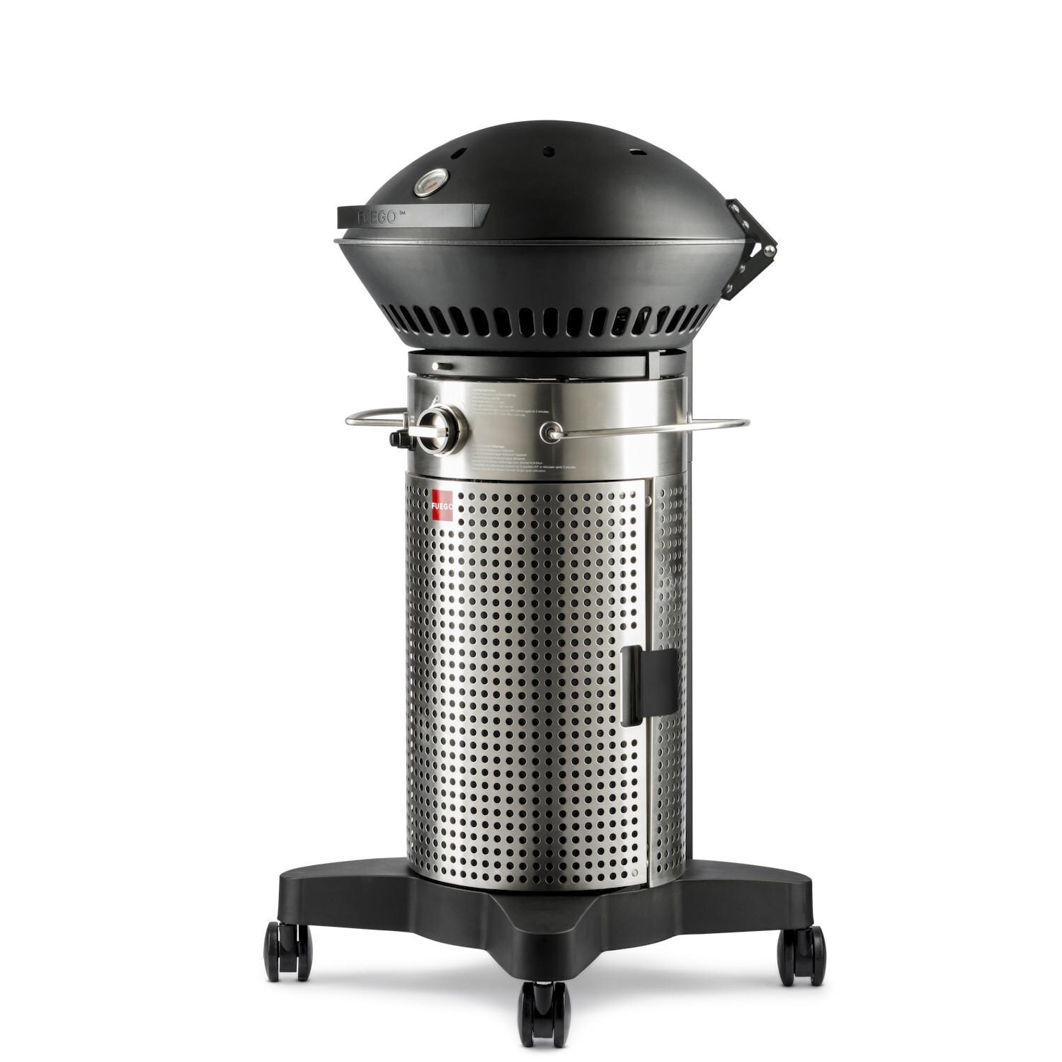 Fuego F21S-H + FEANG2  Element 21-Inch Freestanding Natural Gas Grill - Stainless Steel - Right Angle thumbnail