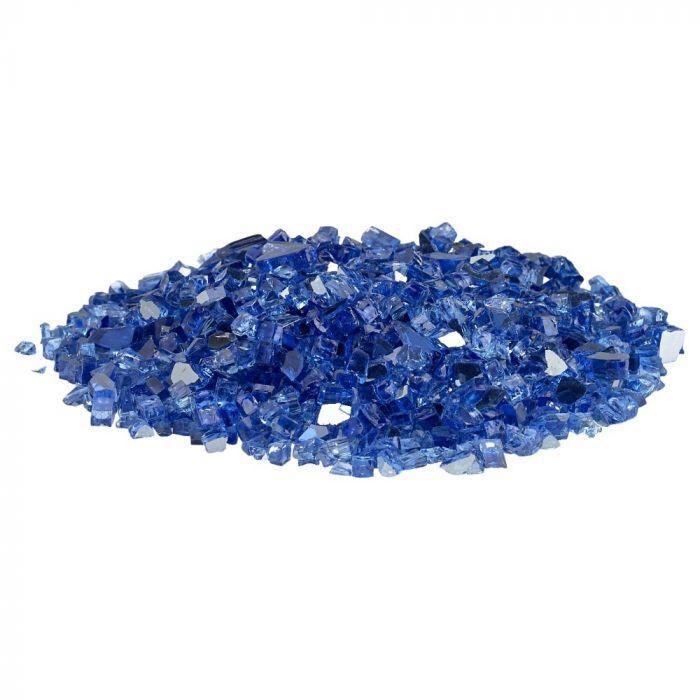 BBQGuys Signature AFF-COBLRF-10 1/4-Inch Cobalt Blue Reflective Fire Glass - Glass Pile thumbnail