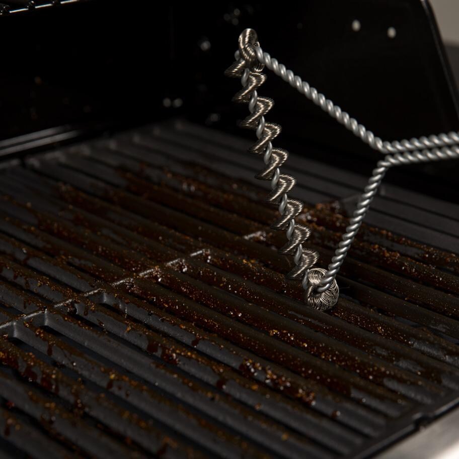 GrillPro Stainless Steel Spiral Grill Brush - 77642 - Using Brush - Lifestyle thumbnail