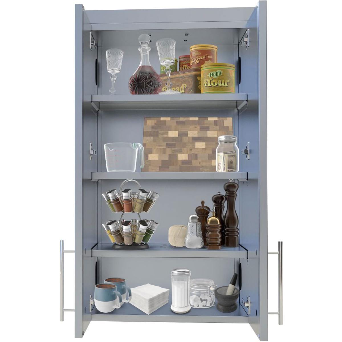 Sunstone 24Inch Outdoor Kitchen Double Door Wall SWC24FDD