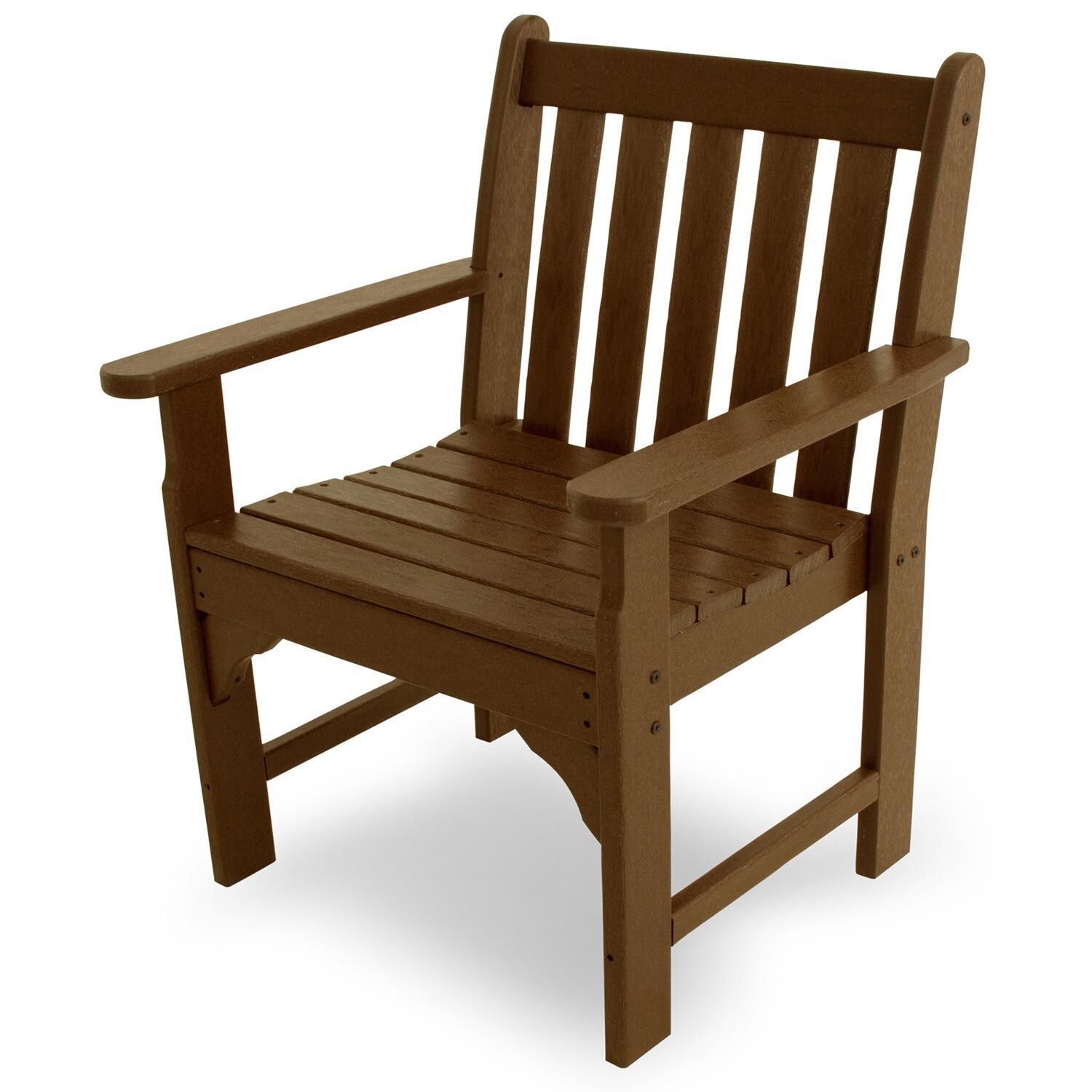 POLYWOOD Vineyard Garden Arm Chair - Teak thumbnail
