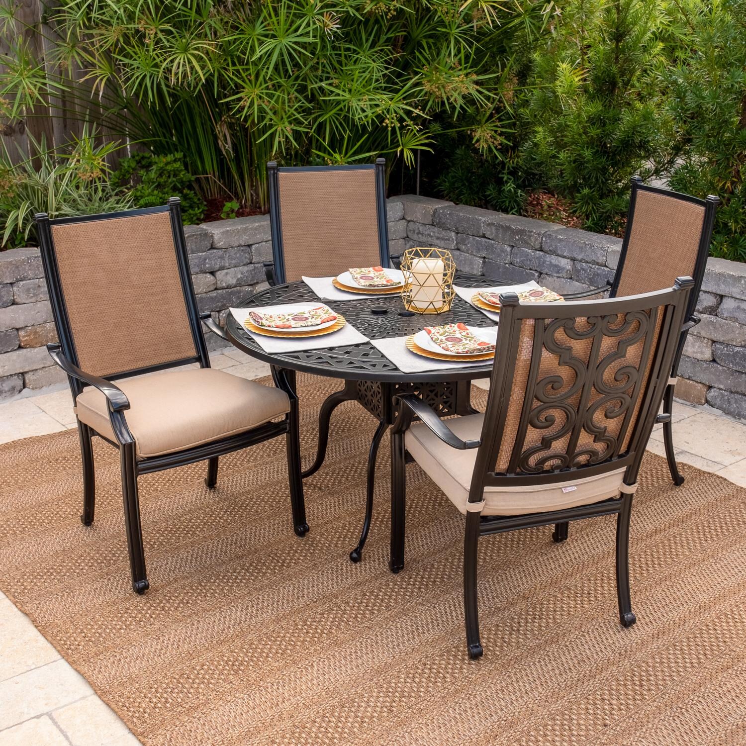 Cast Aluminum Patio Dining Sets Outdoor Aluminum Dining