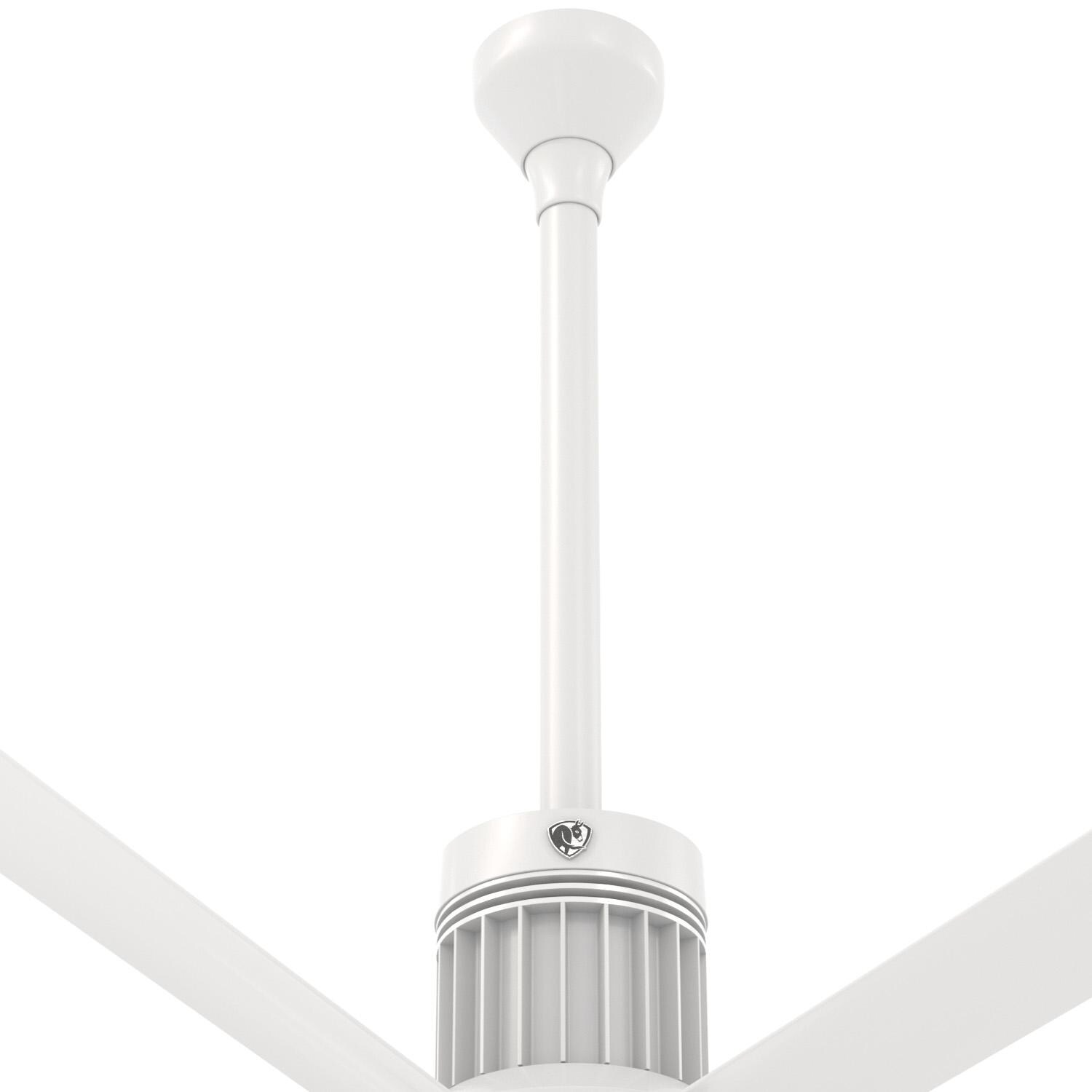 Big Ass Fans 24-Inch i6 Downtube Assembly in White (Flat/Sloped Ceiling 13 - 14 ft.) - 009059-729-24