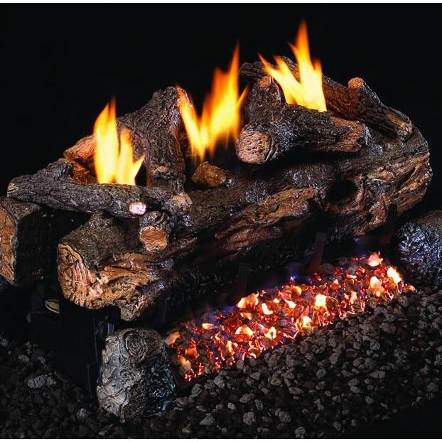 Peterson Real Fyre 18-Inch Evening Fyre Spit See-Thru Gas Log Set With Vent-Free Propane ANSI Certified G18 Burner - Basic On/Off Remote thumbnail