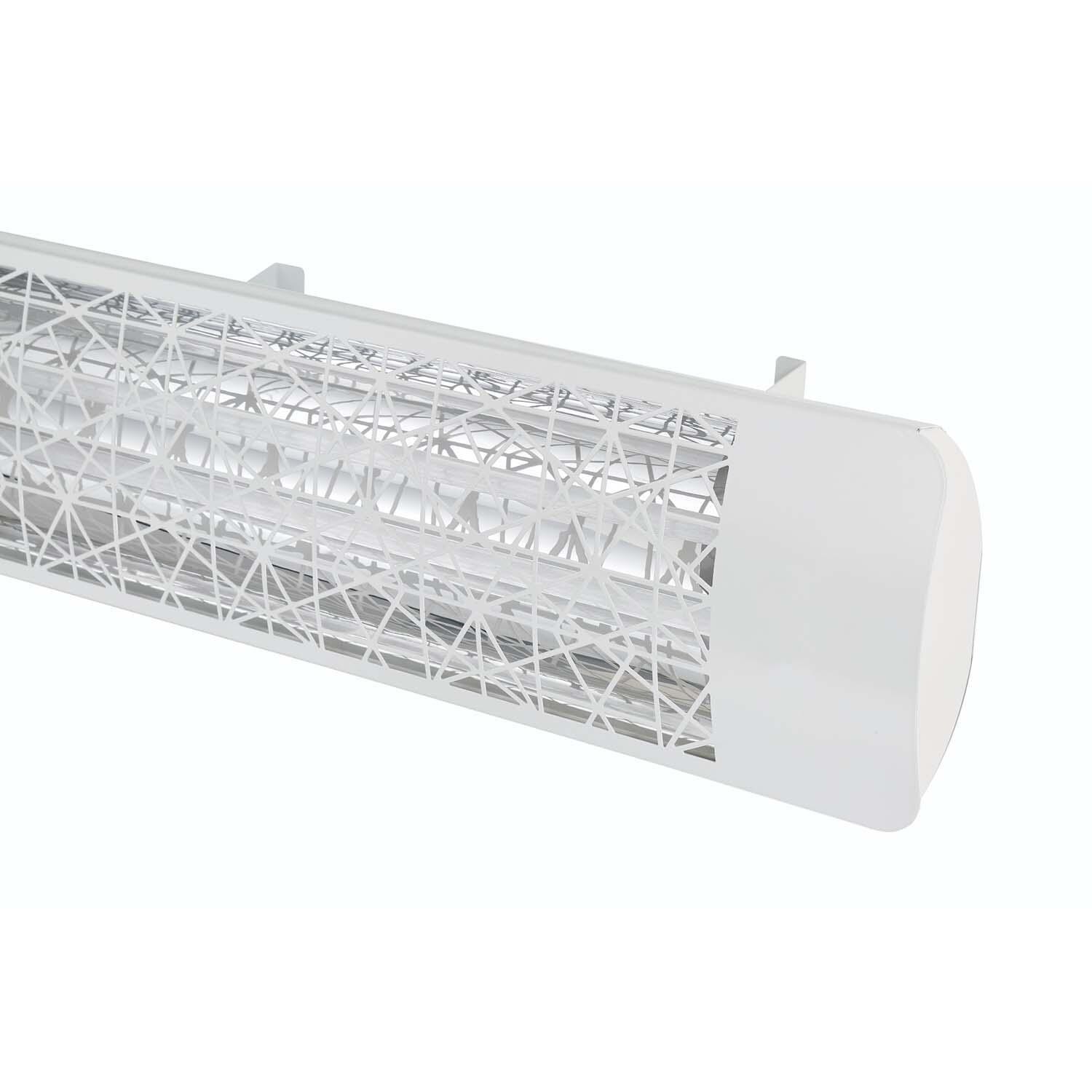 Eurofase EF40240W4 Astra Series 39-Inch 4000 Watt Dual Element 240V Electric Infrared Patio Heater - White - Decor Plate - Detail thumbnail