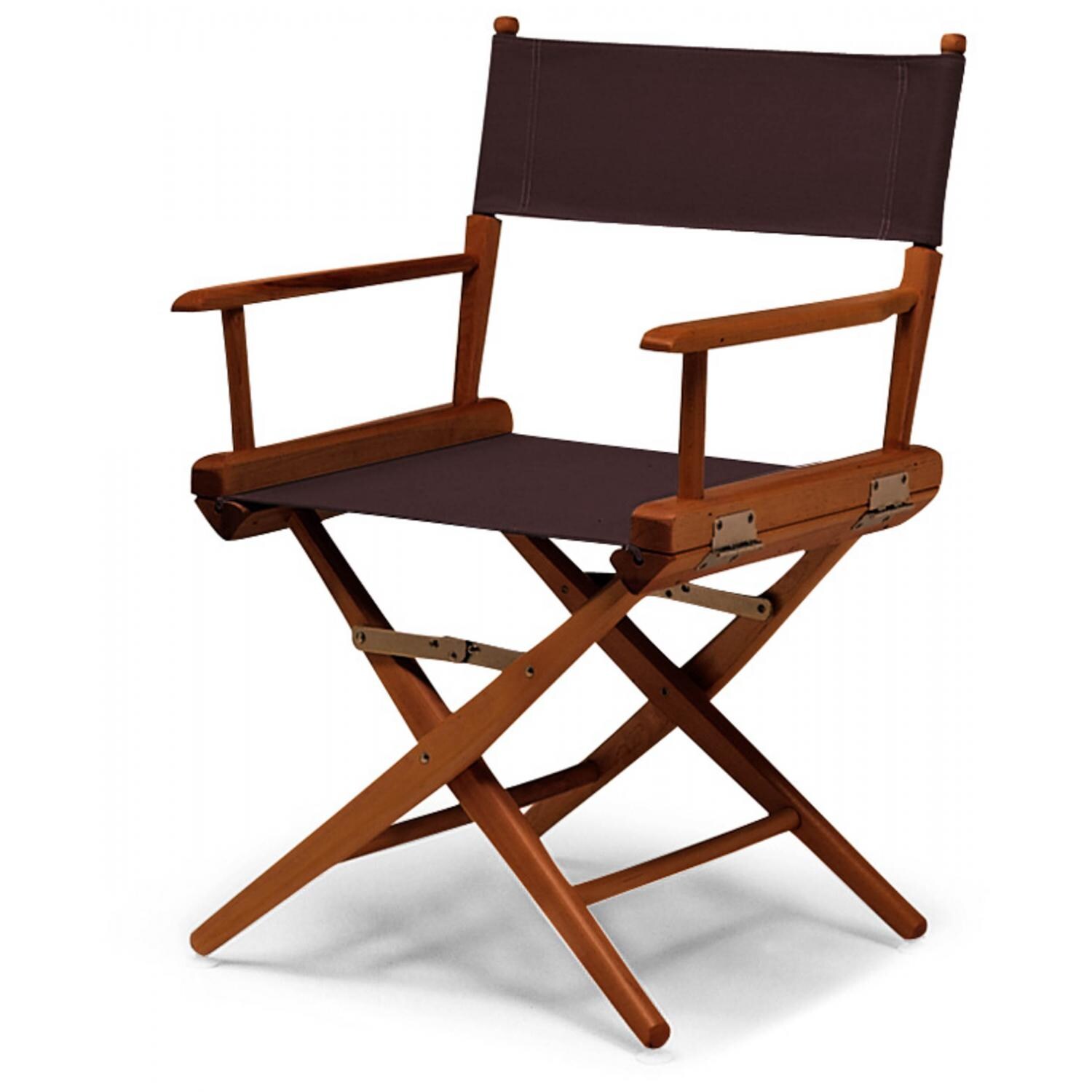 Director Chairs Bar Counter Height Ultimate Patio World Famous Dining Height Director Chair By Telescope Casual Walnut Brown