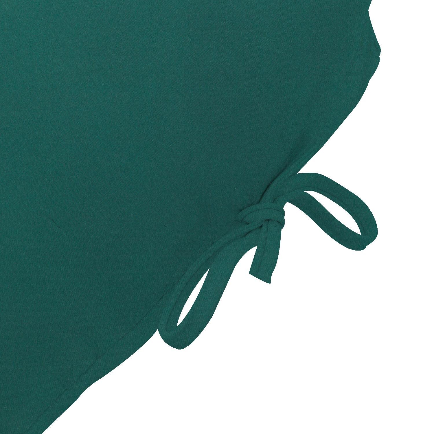 Sunbrella Canvas Forest Green Long Outdoor Replacement Chaise Lounge Cushion By UltimatePatio.com - Tie Detail thumbnail