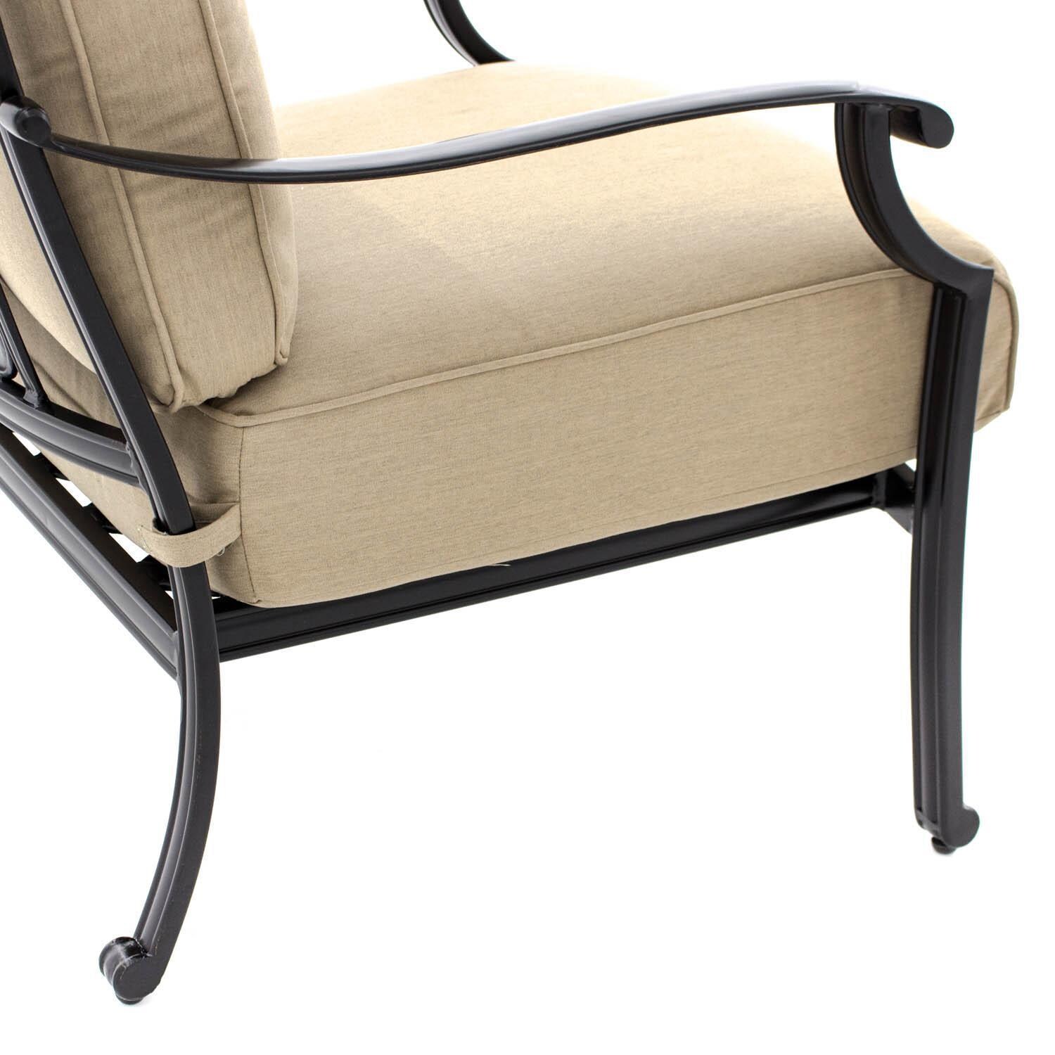 Bocage Cast Aluminum Seating - Side Detail thumbnail