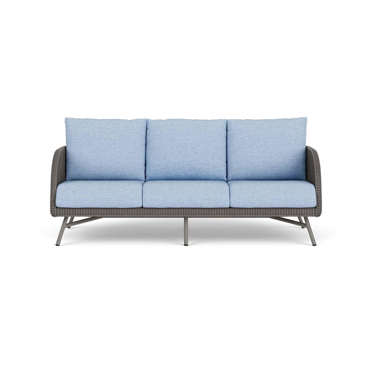 Essence Lloyd Loom Sofa in Pewter/Demo Skyway by Lloyd Flanders