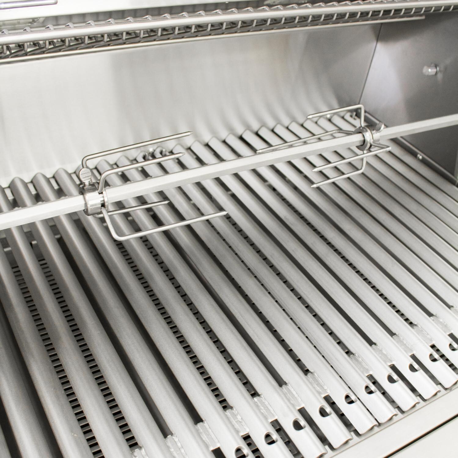 American Muscle Grill 54-Inch Built-In Gas Grill - Reversible Hemispherical Shaped Cooking Grates (Shown With Rotisserie - Not Included) thumbnail