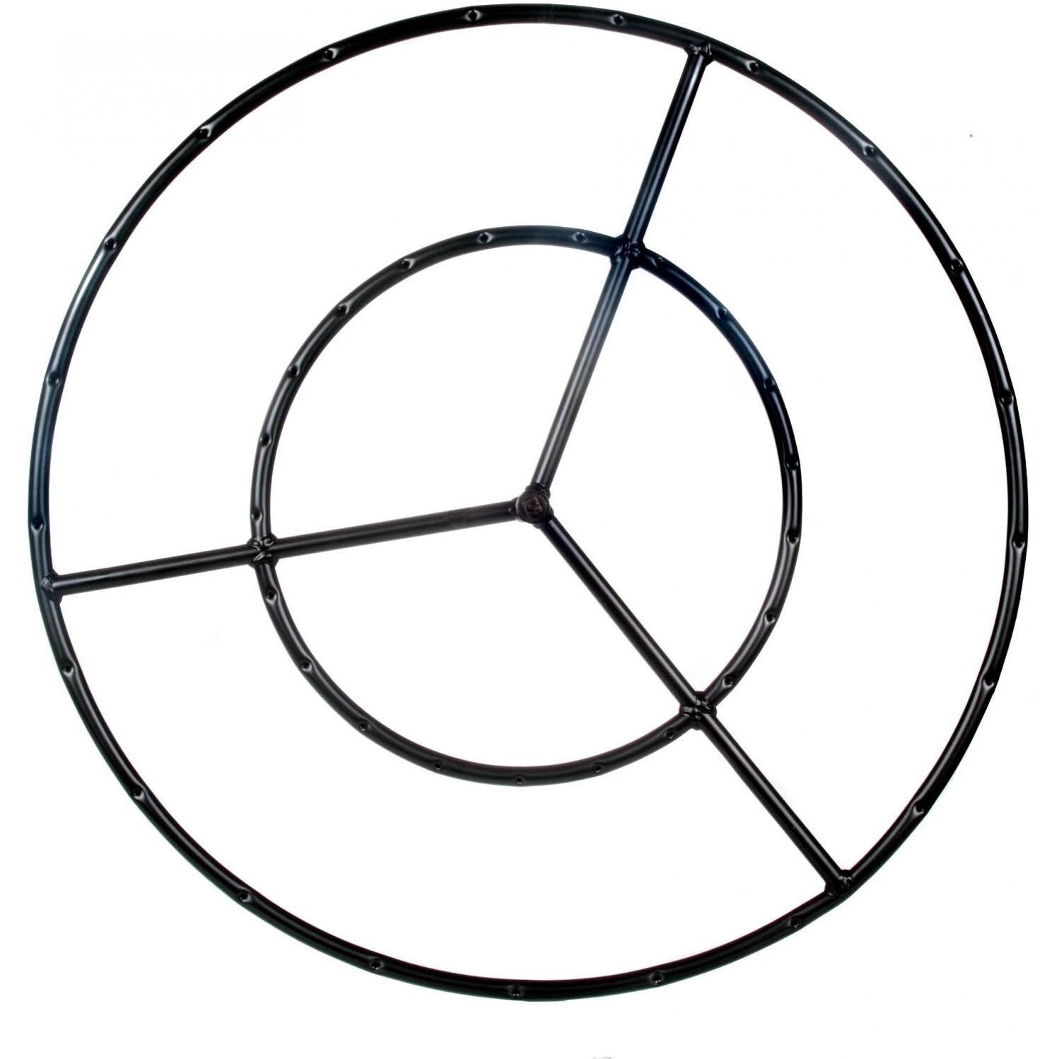 Dagan Industries 36-Inch Round Double Propane Fire Pit Ring Burner