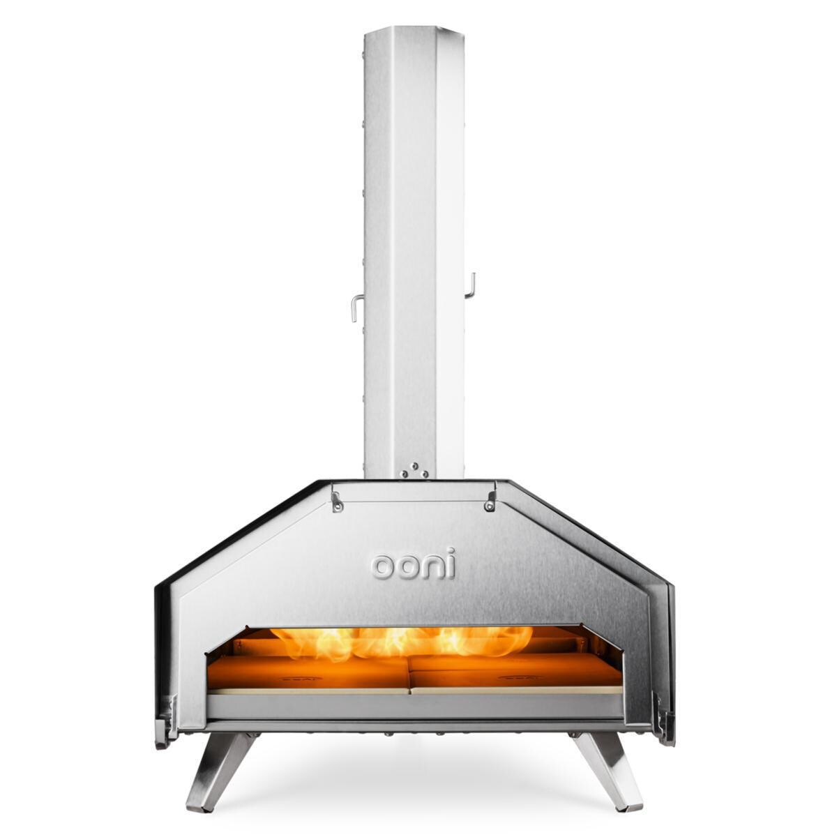 Ooni Pro Stainless Steel Multi-Fuel Pizza Oven - Shown With Pizza Door thumbnail
