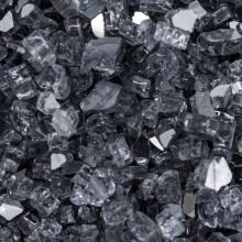Lakeview Outdoor Designs 1/4-Inch Storm Gray Reflective Fire Glass - 70 Pounds