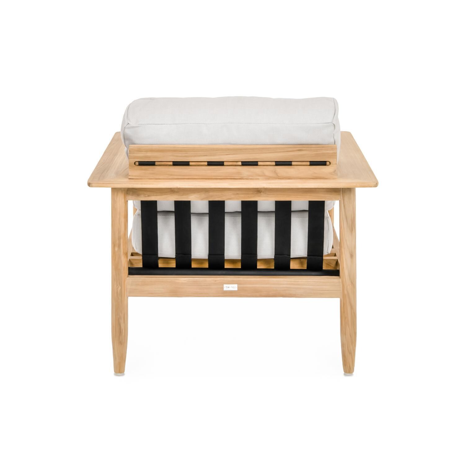 Teak + Table Ibiza Club Chair in Natural - Back - White Background thumbnail