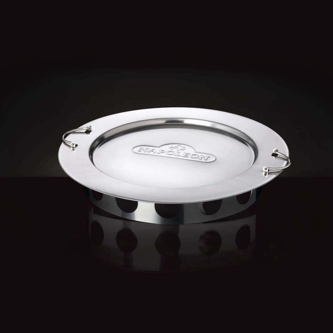 Napoleon  67745 Charcoal Ring and Diffusor Plate - Angled View - White Background thumbnail