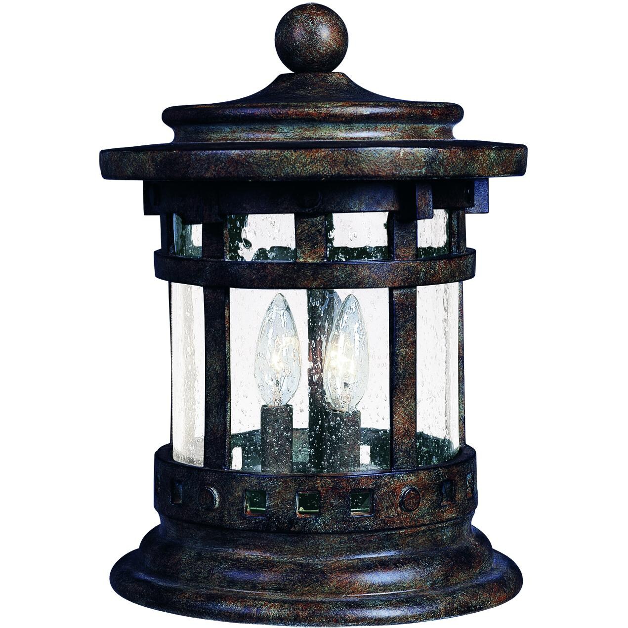 Maxim Santa Barbara DC 3132CDSE 60W 12-Inch Three Light Outdoor Deck Lantern - Sienna thumbnail