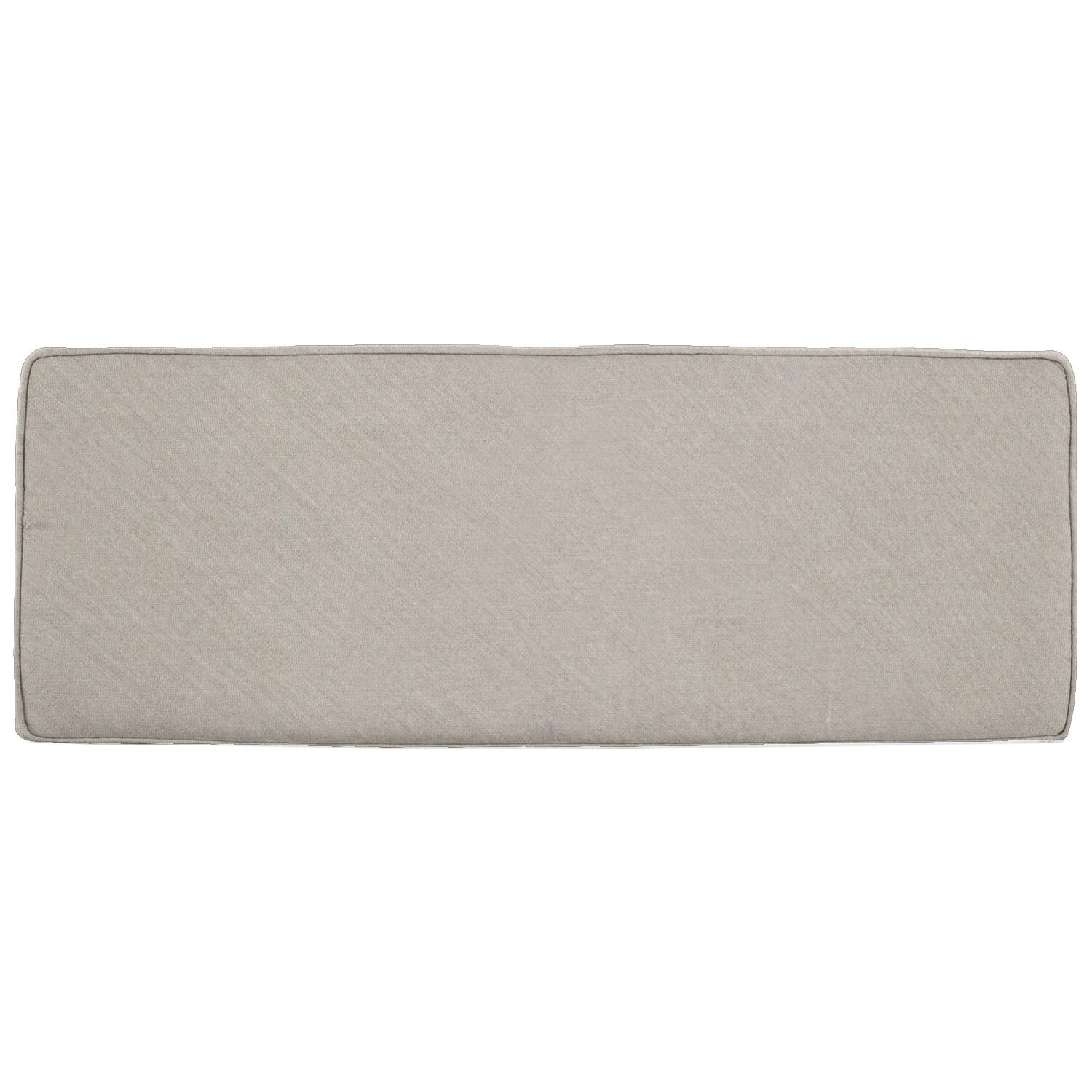 Sunbrella Cast Ash Small Outdoor Replacement Bench Cushion W/ Piping By UltimatePatio.com thumbnail