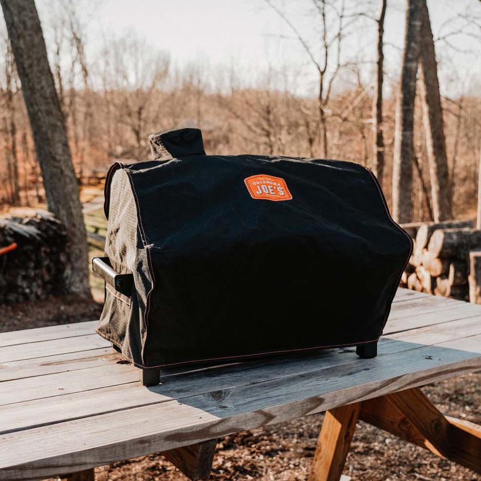Oklahoma Joe's 7388393P06 Rambler Portable Grill Cover - On Table - Lifestyle thumbnail