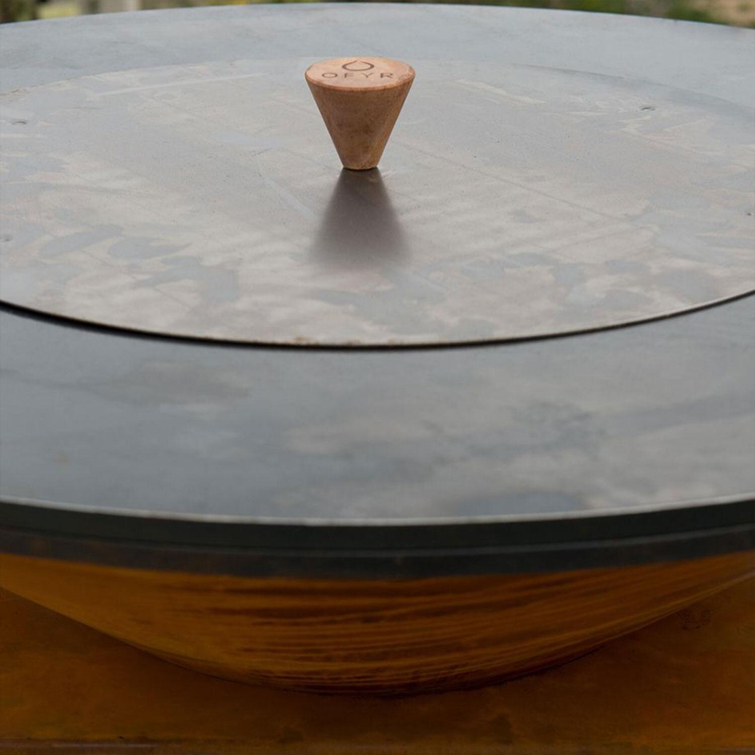 OFYR OA-SB-100 24 Inch Snuffer Black 100 - Covered Flat Top Grill - Lifestyle thumbnail