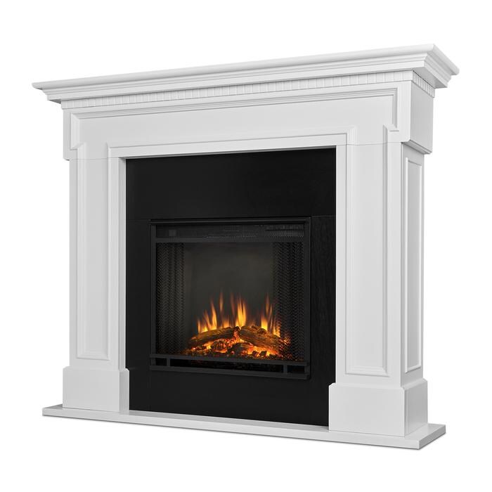 Real Flame Thayer 54 Inch Electric Fireplace With Mantel White Real Flame Thayer 54 Inch Electric Fireplace With Mantel White 5010e W Gas Log Guys