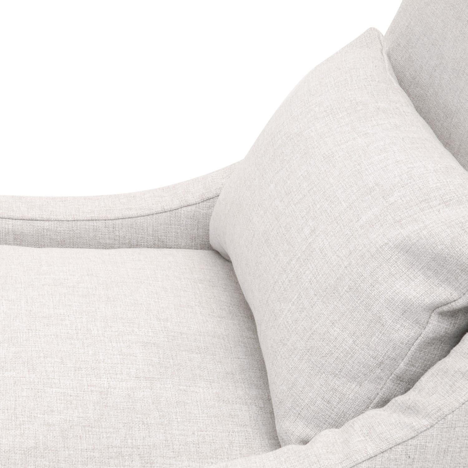 Lakeview Teak Dining Side Chair in Light Gray - Seat Detail thumbnail