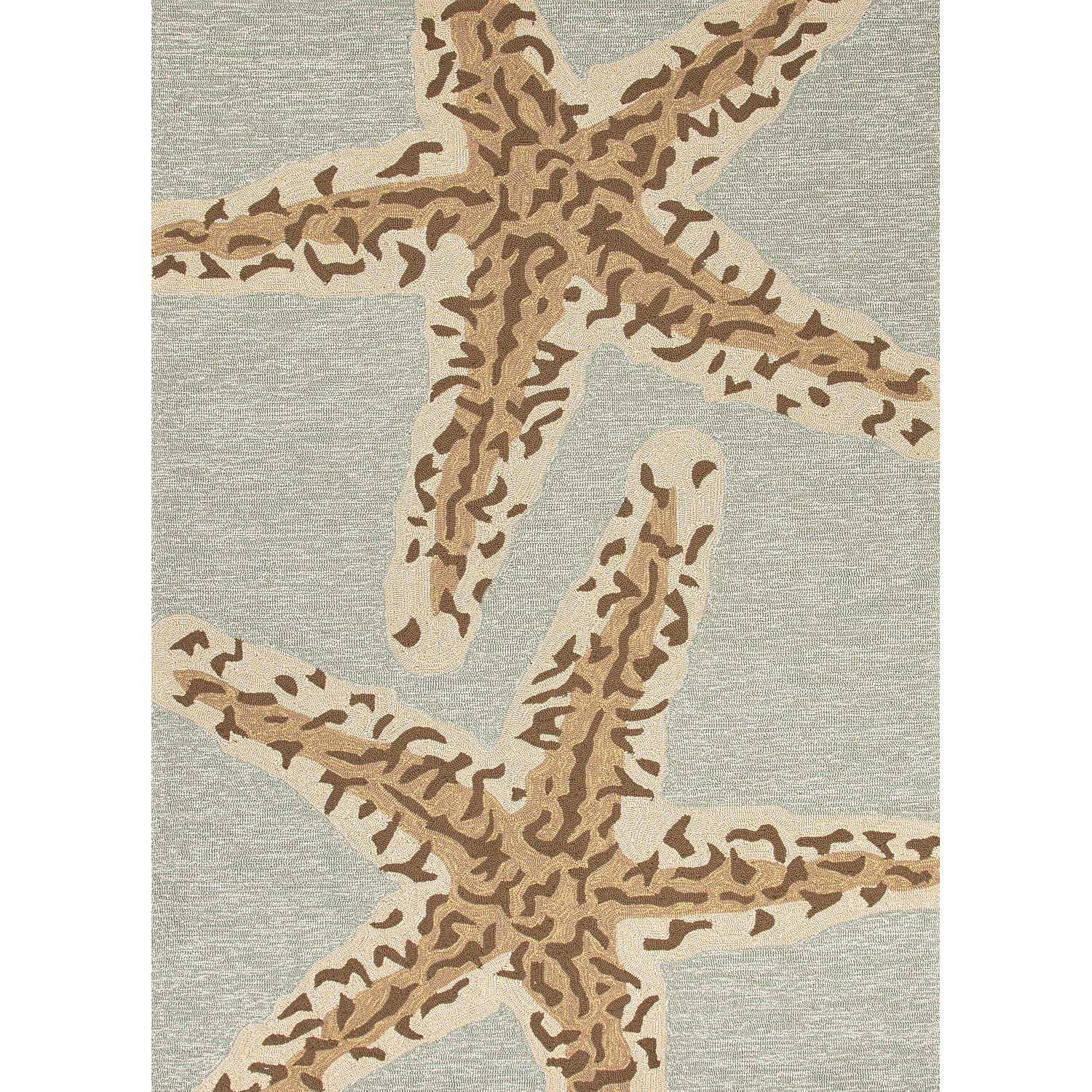 Jaipur Rugs Grant Sea Star 3.6 X 5.6 Indoor/Outdoor Rug - Blue/Brown