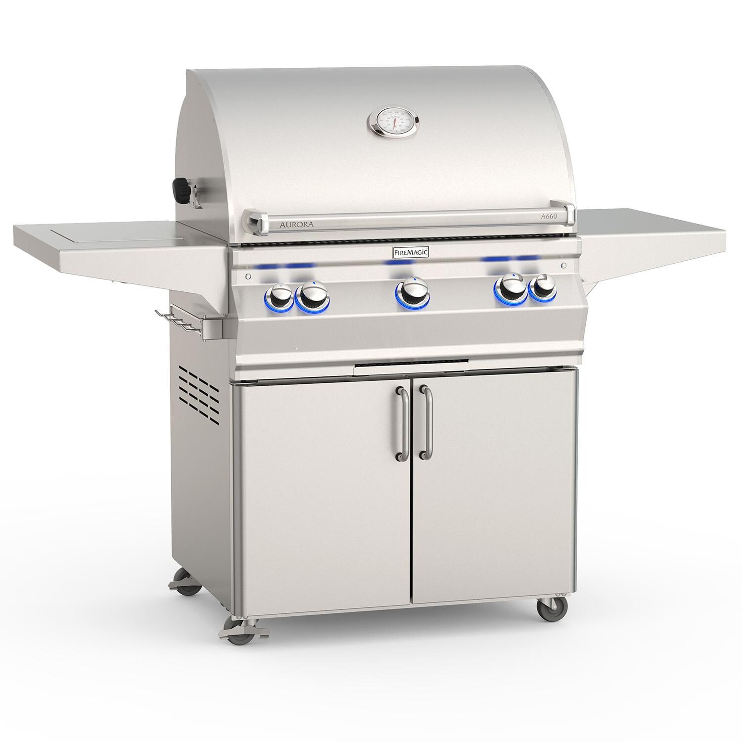 Fire Magic A660S-7EAP-61 30-Inch Propane Grill w/ Analog Thermometer - White Background thumbnail