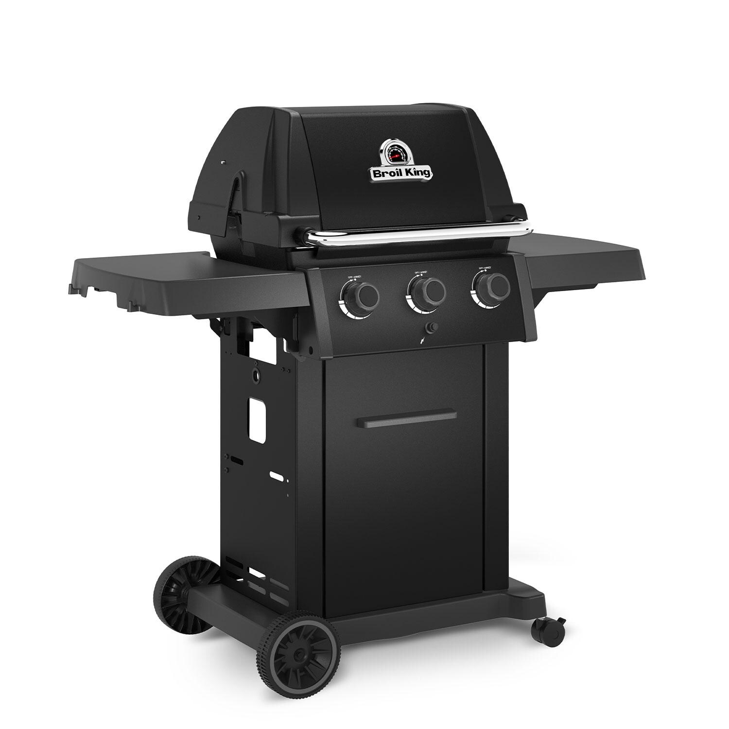 Broil King 824154 Royal 320 Shadow 3 Burner Propane Grill - Angled Right - White Background thumbnail
