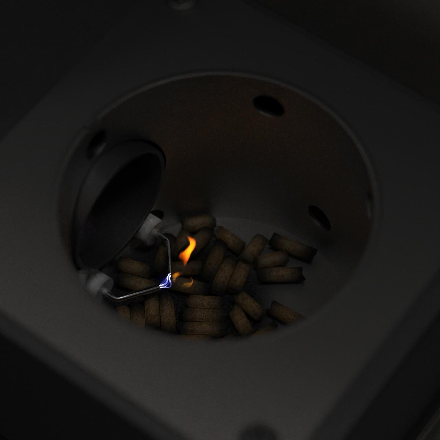 HALO HS-1005-ANA Prime300 Countertop Pellet Grill - Burnpot - Detail thumbnail