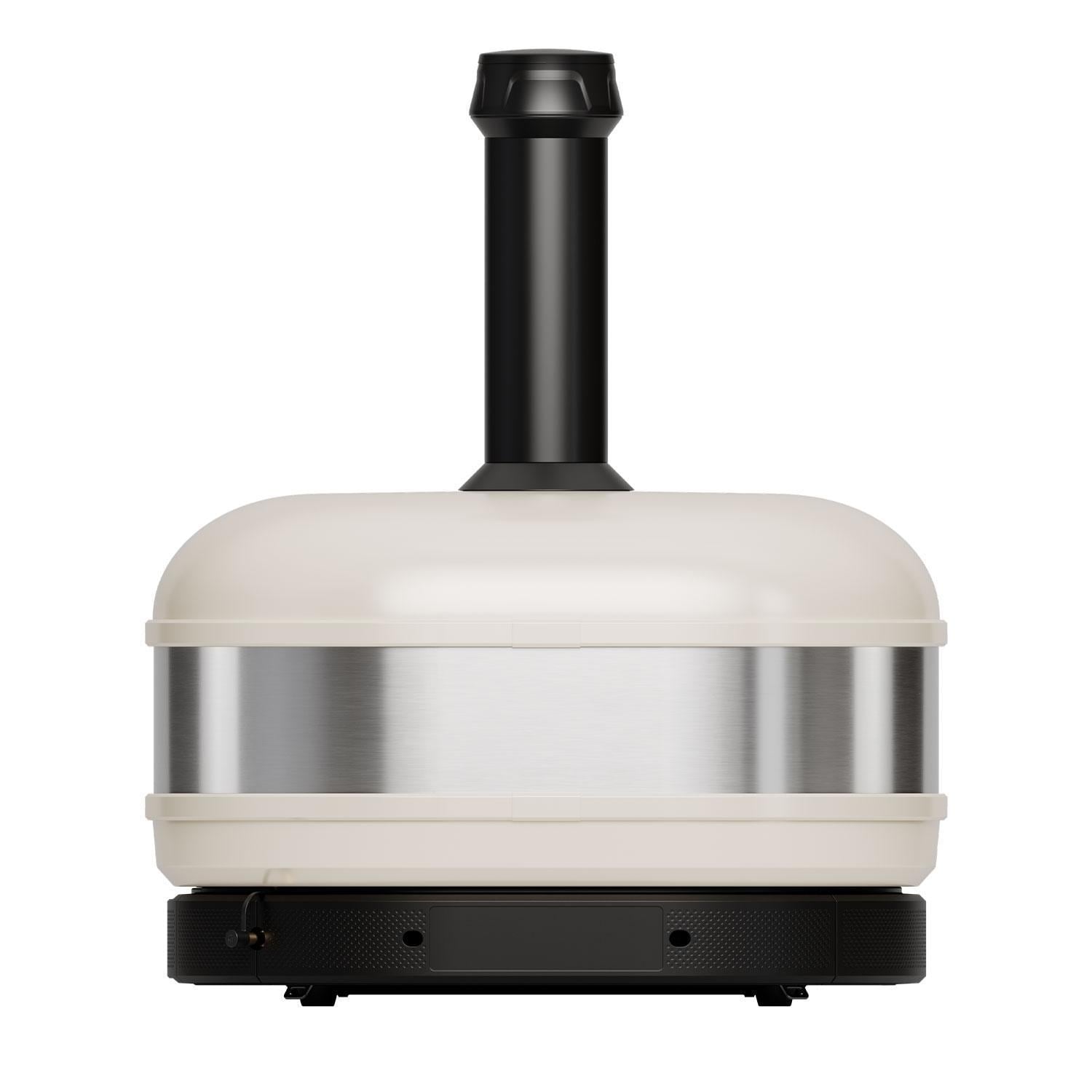 Gozney GMPBNUS1625 Dome Gen 2 Propane Pizza Oven - Bone - Rear View - White Background thumbnail