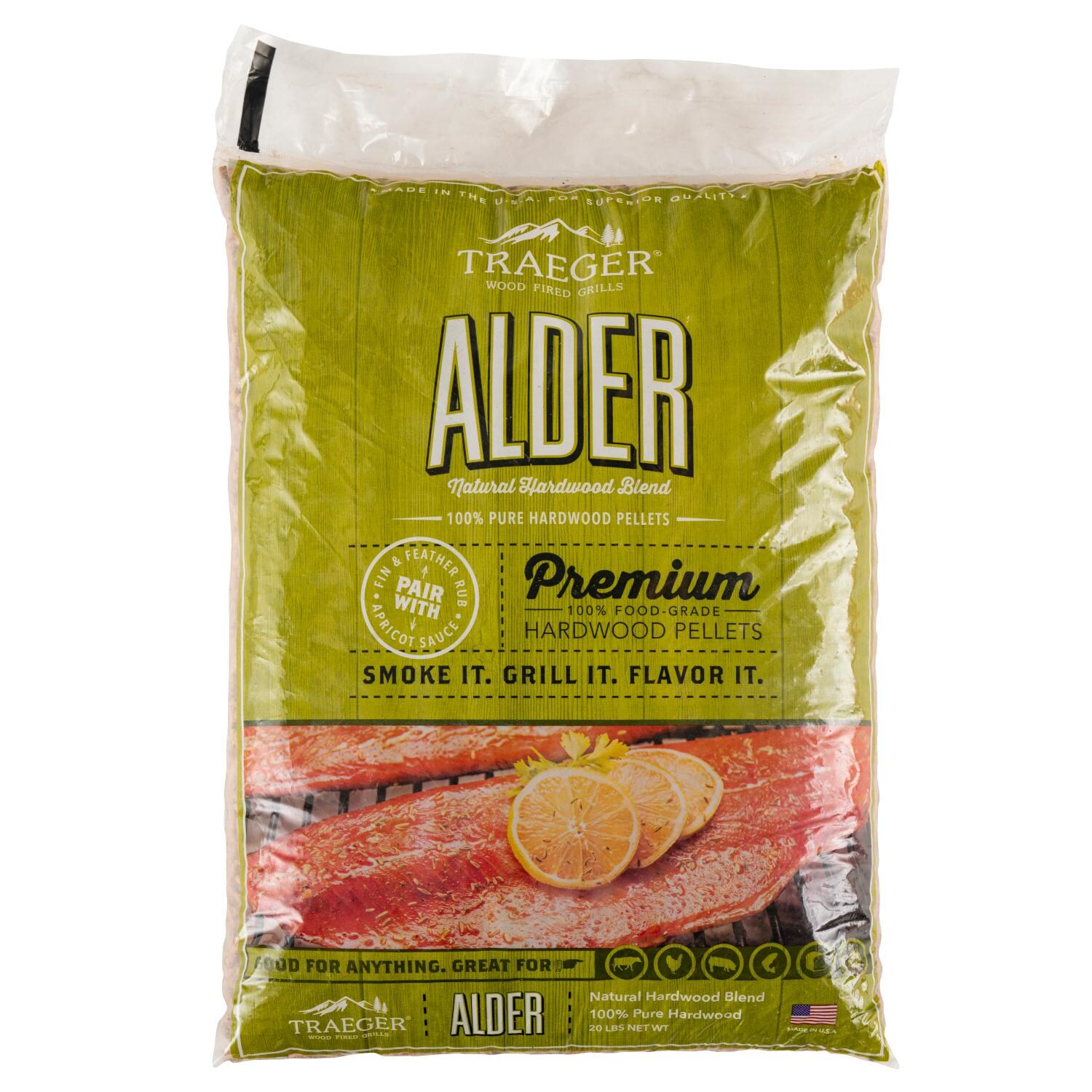 Traeger 20 Lb. Natural Hardwood Pellets - Alder