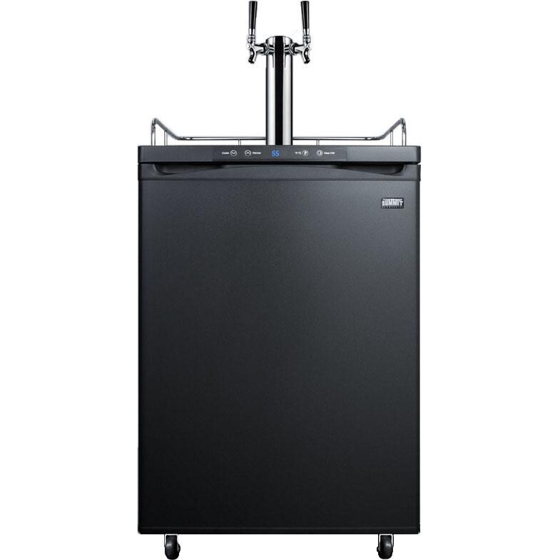 Summit 24Inch 5.6 Cu. Ft. Freestanding Double Tap Beer Dispenser