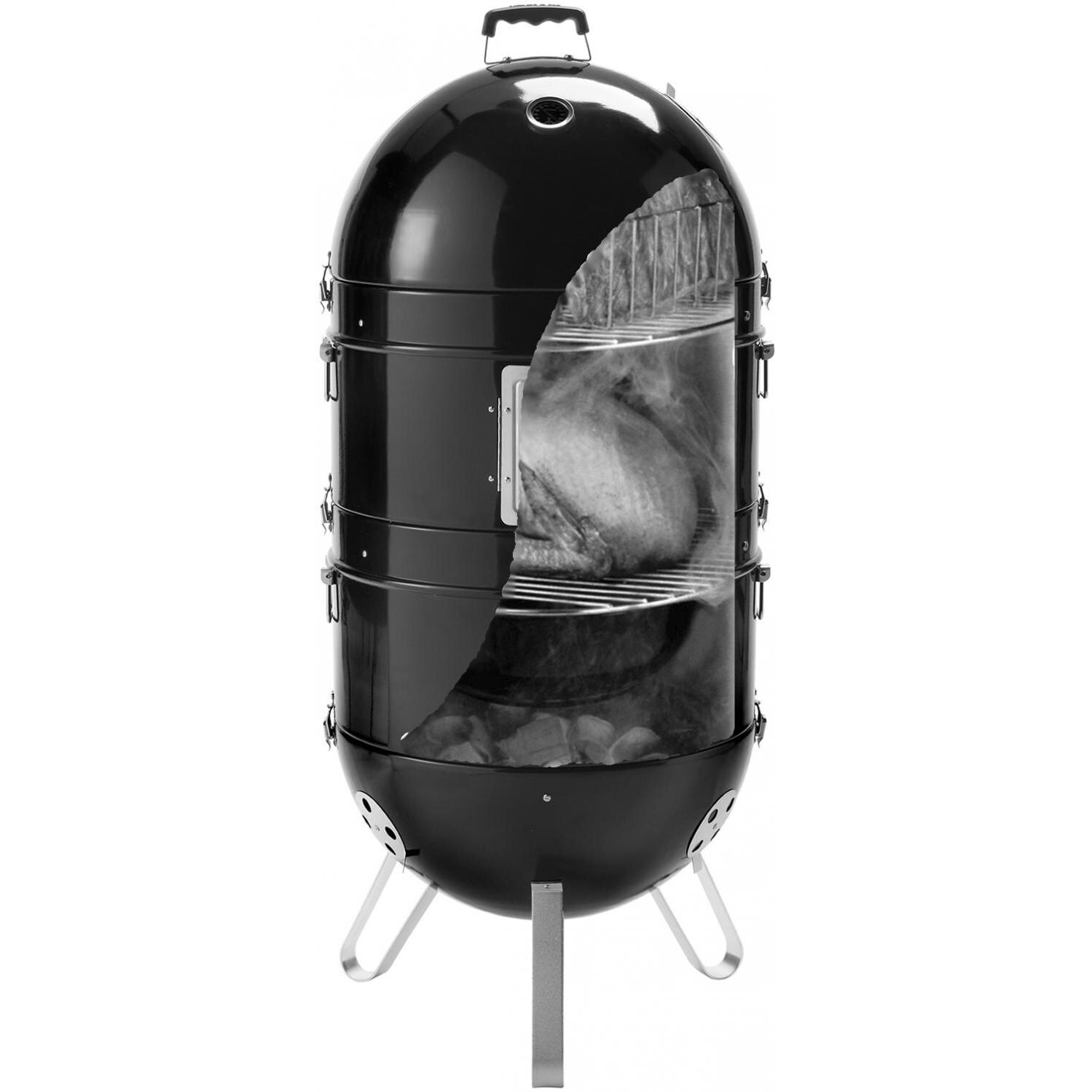 Napoleon Apollo AS300K 3-In-1 Charcoal Smoker And Grill - Cutaway View thumbnail