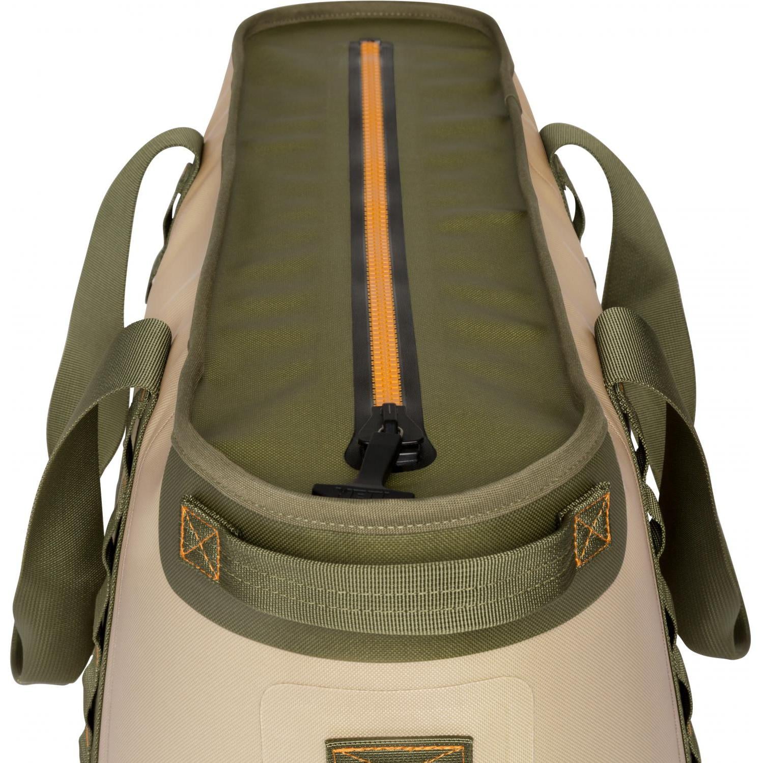 YETI Hopper 30 SoftSided Bag Cooler Field Tan / Blaze Orange