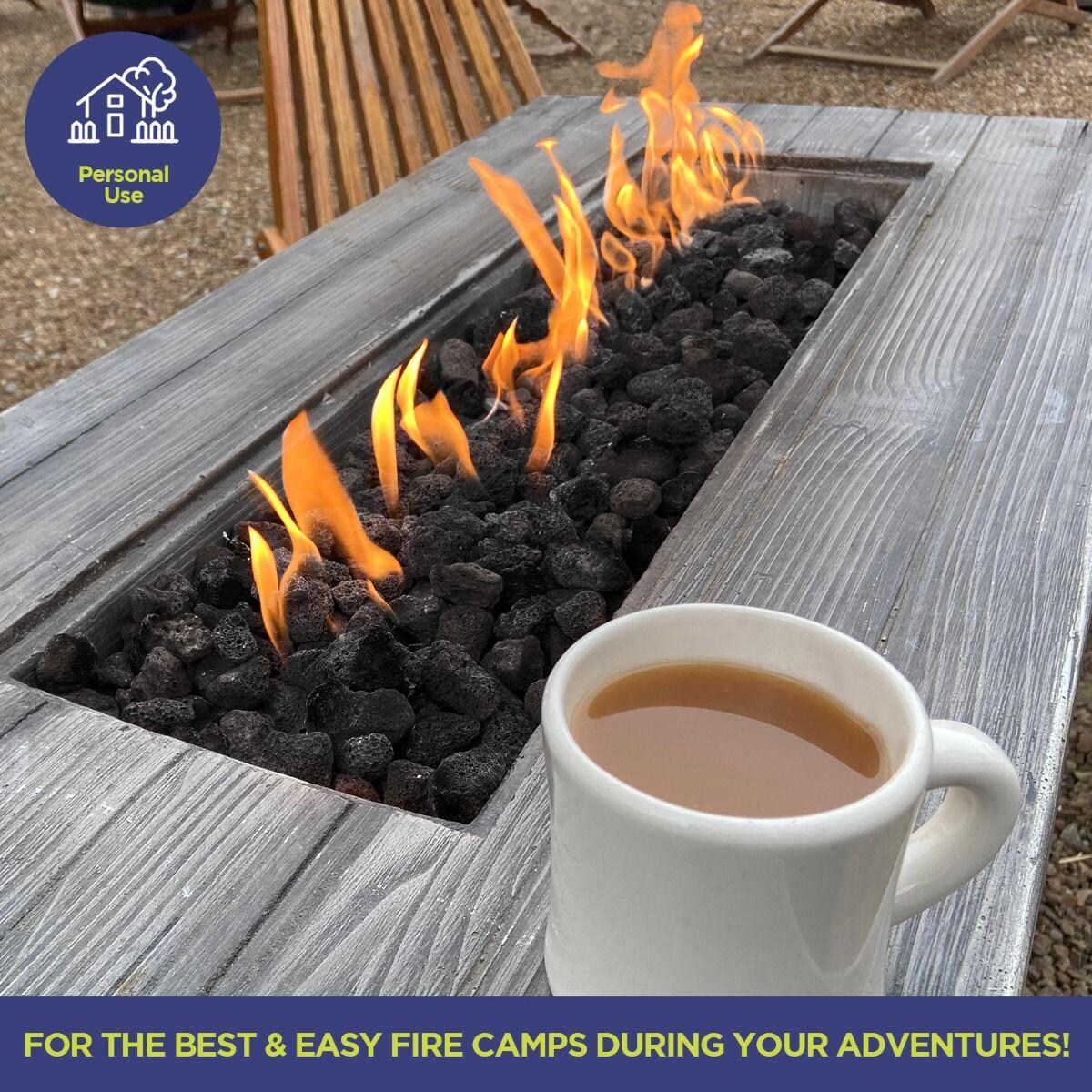 BBQGuys Signature LAVA-S-40 Small Black Lava Rock Filler - Personal Use thumbnail