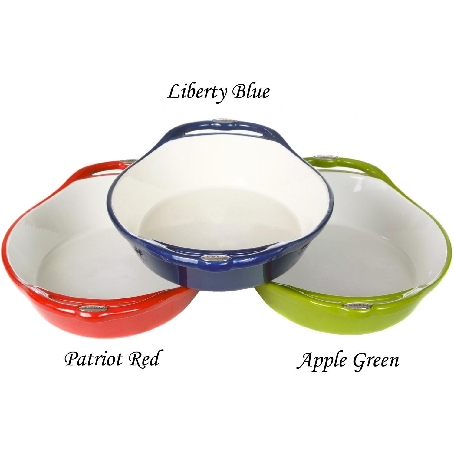 Lodge 2 Quart L Series Colored Enamel Cast Iron Casserole Dish, Oval