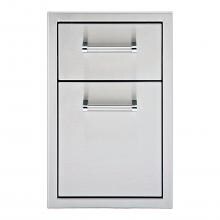 Delta Heat 13-Inch Stainless Steel Double Access Drawer - DHSD132-B image