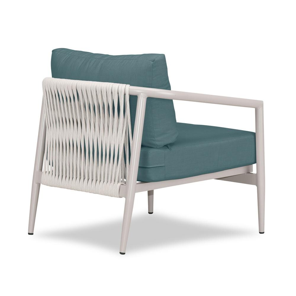 Lakeview Midnight Cove Aluminum Club Chair in Urban Stone/Carrera/Cast Lagoon - Back Right - White Background thumbnail