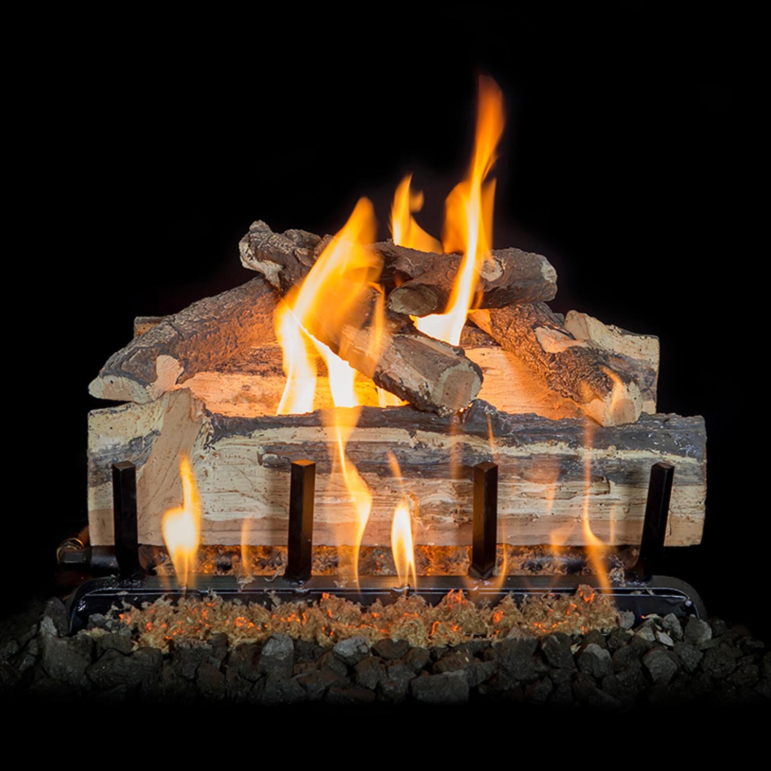 Grand Canyon 18-Inch Blue Pine Split Vented Natural Gas Log Set W/ 2 BRN Burner - Match Light image