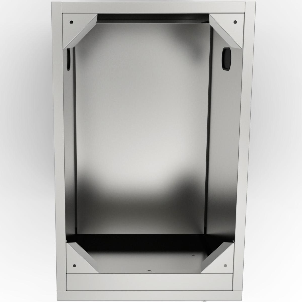 Sunstone SBC18FSDR 18-in Outdoor Kitchen Right Hinge Single Door Island Cabinet - Overhead View - White Background thumbnail