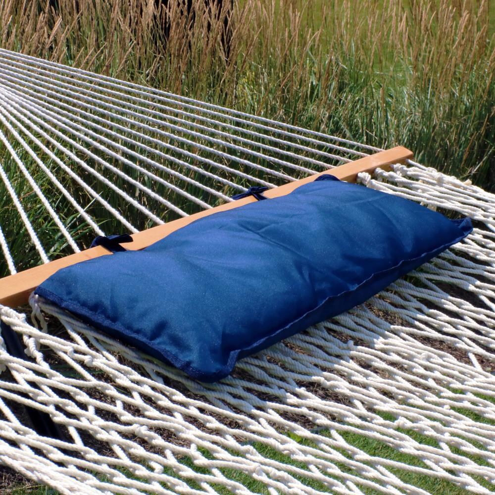 Ultimate Patio Polyester Hammock Tie-On Pillow - Navy Blue - Lifestyle thumbnail